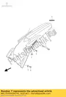 6817549H00GY8, Suzuki, emblema, posteriore fen suzuki rm z250 250 , Nuovo