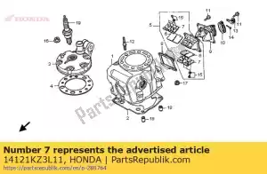 Honda 14121KZ3L11 tappo, valvola lamellare - Il fondo
