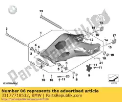 Here you can order the spacer bush from BMW, with part number 33177718532: