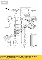 Aqui você pode pedir o bucha kx250-g1 em Kawasaki , com o número da peça 920281566: