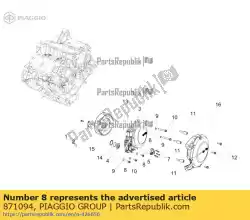 Aqui você pode pedir o parafuso c / flange em Piaggio Group , com o número da peça 871094: