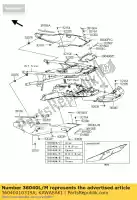 36040010319A, Kawasaki, cover-tail,lh,m.m.s.blue zg140 kawasaki tr 1400 2012, New