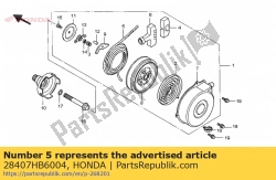 Aquí puede pedir cuerda, arrancador de retroceso de Honda , con el número de pieza 28407HB6004: