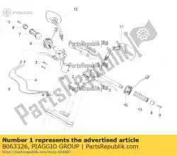 Qui puoi ordinare mezzo manubrio destro da Piaggio Group , con numero parte B063326: