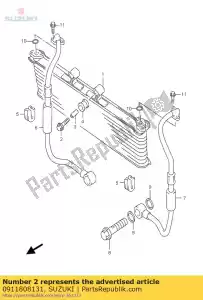 suzuki 0911808131 bolt - Bottom side