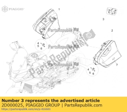 Aprilia 2D000025, Locking cylinder bags with keys, OEM: Aprilia 2D000025