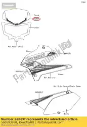 Here you can order the pattern,head lamp cover from Kawasaki, with part number 560693988: