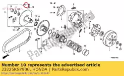 Aqui você pode pedir o pino, guia de rolo em Honda , com o número da peça 23225KSY900: