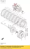 2141245G00, Suzuki, bout, koppeling spr suzuki lt r450 quadracer rm z250 limited r450z rmz250 450 250 , Nieuw