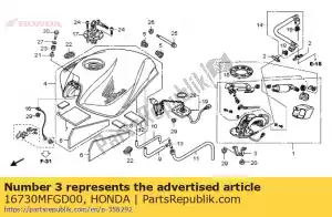 Honda 16730MFGD00 quédate, guarda - Lado inferior