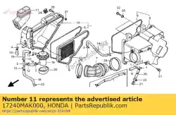 Qui puoi ordinare condotto, aspirazione del filtro dell'aria da Honda , con numero parte 17240MAK000: