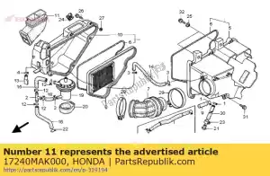 honda 17240MAK000 condotto, aspirazione del filtro dell'aria - Il fondo