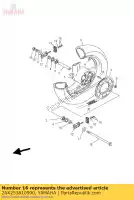 2AX253810900, Yamaha, Asse, ruota yamaha fz srx tdr 600 125, Nuovo