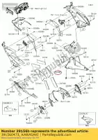 391560473, Kawasaki, pad, carenatura, lato, rh, lwr zx600r kawasaki  zx 600 2009 2010 2011 2012 2017 2018, Nuovo