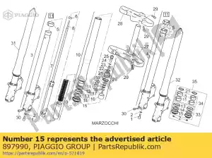 Piaggio Group 897990 guardapolvo - Lado inferior