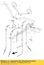Here you can order the cable,throttle from Suzuki, with part number 5830020F20: