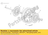 GU01610300, Piaggio Group, roda da frente moto-guzzi daytona rs sport iniezione v 1000 1100 1996 1997 1999, Novo