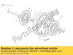 Aqui você pode pedir o roda da frente em Piaggio Group , com o número da peça GU01610300:
