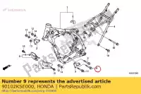 90102KSE000, Honda, bullone, flangia, 10x90 honda  crf 150 2007 2008 2009 2012 2013 2014 2018 2019 2020, Nuovo