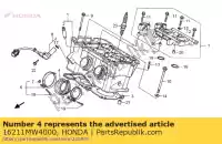 16211MW4000, Honda, aislante, cuerpo del acelerador honda rvf 750 1994 1995 1996, Nuevo