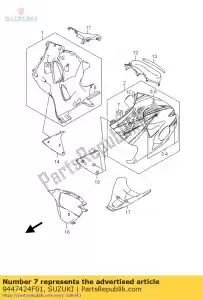 Suzuki 9447424F01 cuscino, sotto c - Il fondo