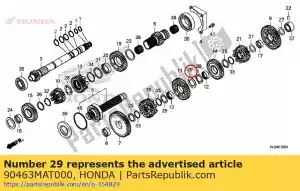 honda 90463MAT000 rondella, scanalatura, 30mm - Il fondo