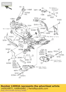 kawasaki 140920857 cover,frame,rh ex650ecf - Bottom side