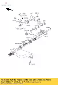 suzuki K920221827 washer,6x12.8x1 - Bottom side