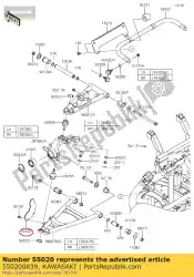 Qui puoi ordinare 01 guardia,braccio anteriore da Kawasaki , con numero parte 550200839: