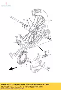 suzuki 5520016510 tubo, interno - Lado inferior