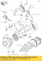 210070609, Kawasaki, rotor klz1000bff kawasaki  klz 1000 2015 2016 2017 2018 2019 2020 2021, Nowy