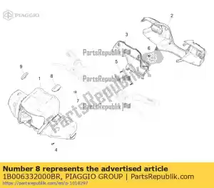 Piaggio Group 1B006332000BR left stopper - Bottom side