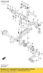 Here you can order the screw from Suzuki, with part number 021121516A: