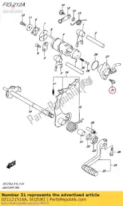 suzuki 021121516A screw - Bottom side