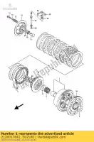 2120017841, Suzuki, conjunto de engranajes, prima suzuki gsx r750w 750 , Nuevo