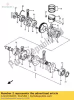 1216100A03, Suzuki, tige, connexion suzuki gsx  es ef e gsxr gsx1100 1150eesef gsx1100esef gsx1150ef 1100 , Nouveau