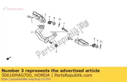 Aqui você pode pedir o passo comp., r. Em Honda , com o número da peça 50616MAG700: