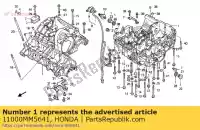 11000MM5641, Honda, bloc moteur sans cylindres, pistons et culasse Honda CBR 1000 F, Nouveau