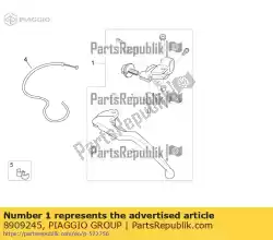 Qui puoi ordinare leva frizione cpl. Da Piaggio Group , con numero parte 8909245:
