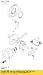 Here you can order the cap,oil straine from Suzuki, with part number 1652317G00: