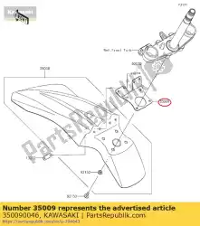 Qui puoi ordinare 01 coppia da Kawasaki , con numero parte 350090046: