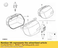 51252307617, BMW, ensemble de serrures de valise avec code bmw  850 1100 1150 1200 1992 1993 1994 1995 1996 1997 1998 1999 2000 2001 2002 2003 2004 2005 2006, Nouveau