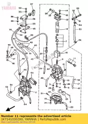 Tutaj możesz zamówić zestaw ? Rub przepustnicy od Yamaha , z numerem części 1KT141030200:
