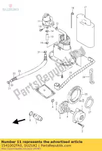 suzuki 1541002FA0 filtre, carburant - La partie au fond