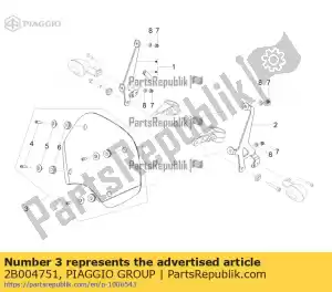 Piaggio Group 2B004751 fairing kit - Bottom side