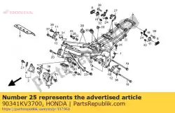 moer, slot, 20 mm van Honda, met onderdeel nummer 90341KV3700, bestel je hier online:
