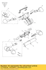 triumph T2700638 wska?nik pokrywy z przodu - Dół