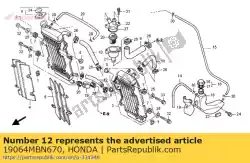 Ici, vous pouvez commander le tuyau, r. Inférieur auprès de Honda , avec le numéro de pièce 19064MBN670: