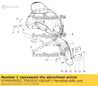 67490400GC, Piaggio Group, protezione posteriore piaggio liberty zapc51101, zapm78103, zapc51103 0 50 2011 2016 2017, Nuovo