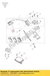 Qui puoi ordinare blocco assy, ?? Posto da Triumph , con numero parte T2505531: